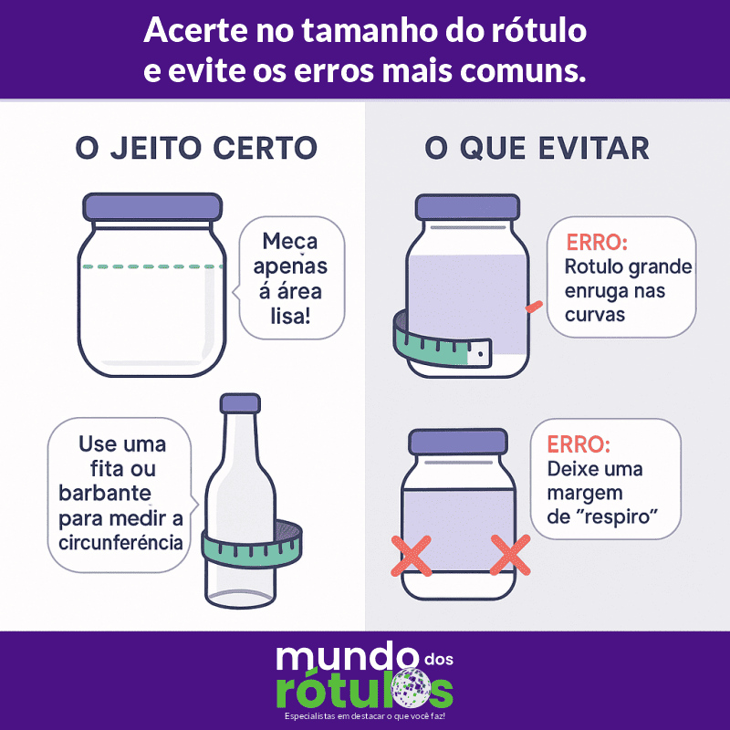 Como Escolher o Tamanho do Rótulo Ideal para a sua Embalagem