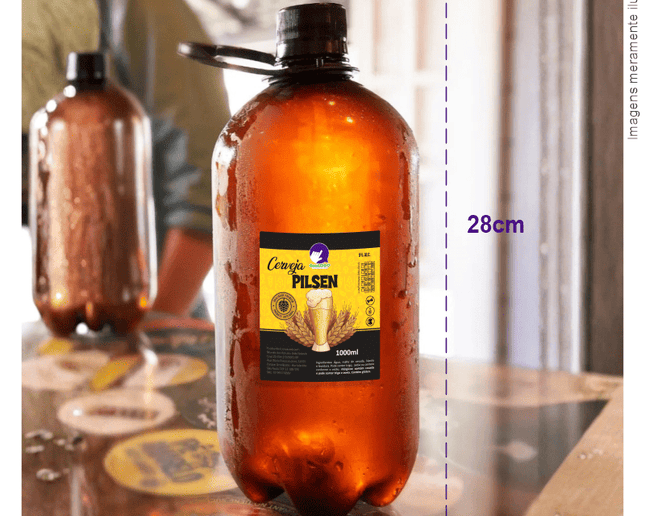 Rótulo para Cerveja (7x8cm) - 4 Cantos Arredondados