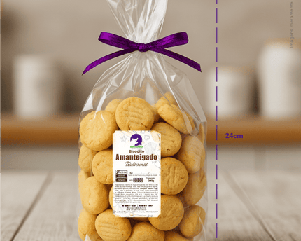 Rótulo para Biscoito Amanteigado (5x9cm) - Chanfrado