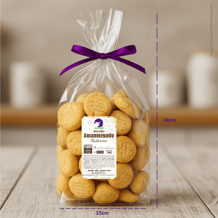 Rótulo para Biscoito Amanteigado (5x9cm) - Chanfrado