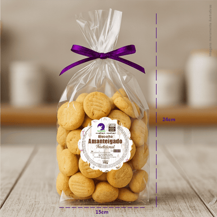 Rótulo para Tampa de Biscoito Amanteigado (8x8cm) - Carimbo