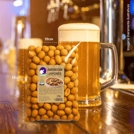 Rótulo para Amendoim Japônes (5x7cm) - 4 Cantos Arredondados