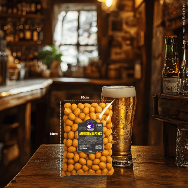 Rótulo para Amendoim Japônes (5x7cm) - Moldura