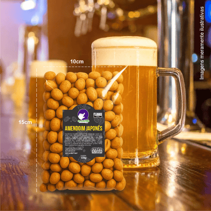 Rótulo para Amendoim Japônes (5x7cm) - Moldura