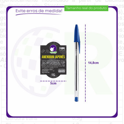 Rótulo para Amendoim Japônes (5x7cm) - Moldura