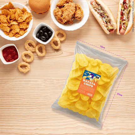 Rótulo para Batata Chips (5x7cm) - 4 Cantos Arredondados