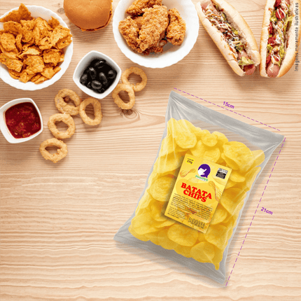 Rótulo para Batata Chips (6x9cm) - 4 Cantos Arredondados