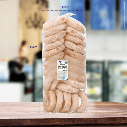 Rótulo para Biscoito Polvilho (5x9cm) - 2 Cantos Arredondados