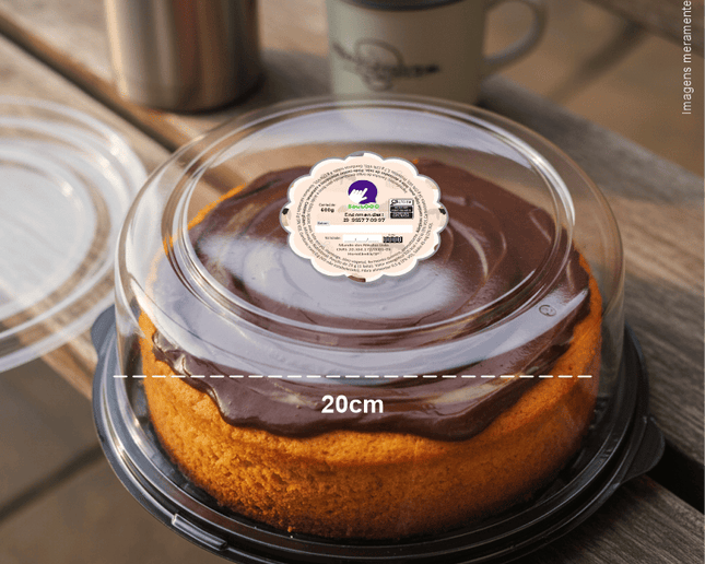 Rótulo para Bolo Seco (7x7cm) - Carimbo