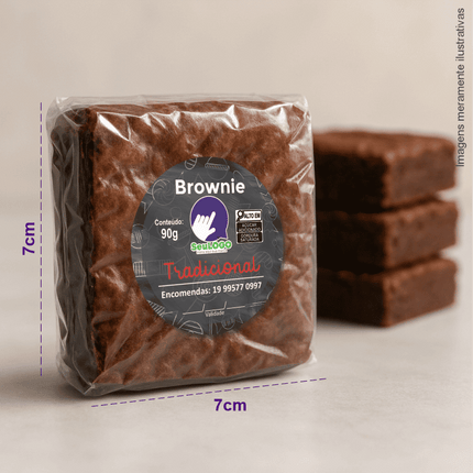 Rótulo para Brownie (4x4cm) - Redondo