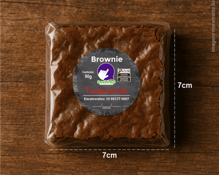 Rótulo para Brownie (4x4cm) - Redondo