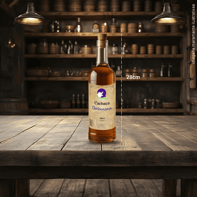 Rótulo para Cachaça (7x11cm) - 4 Cantos Arredondados