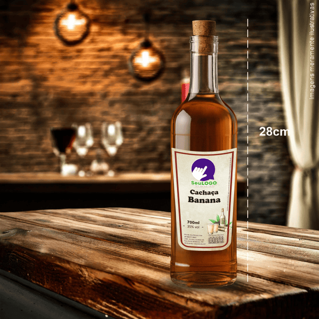 Rótulo para Cachaça (7x11cm) - Escudo