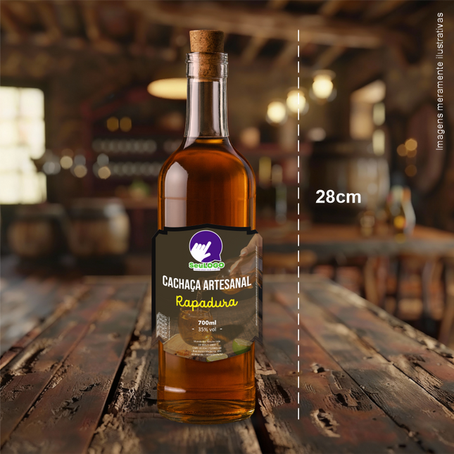 Rótulo para Cachaça (8x10cm)- Brasão