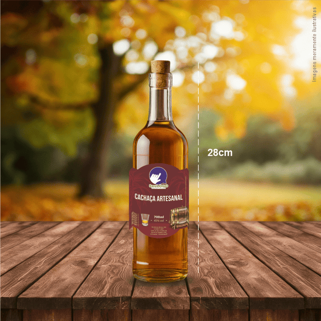 Rótulo para Cachaça (8x10cm) - Moldura