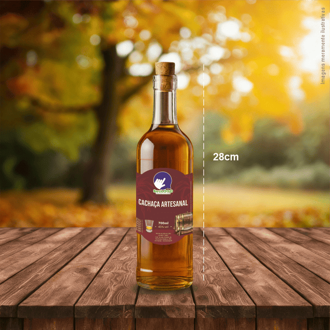 Rótulo para Cachaça (8x10cm) - Moldura