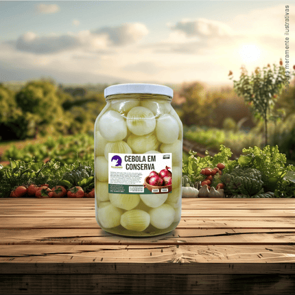 Rótulo para Cebola em Conserva (11x7cm) - 4 Cantos Arredondados