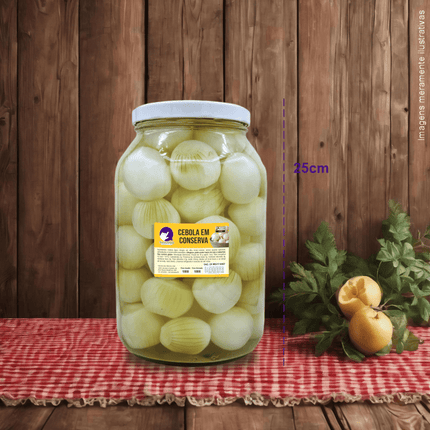 Rótulo para Cebola em Conserva (5x7cm) - 4 Cantos Arredondados