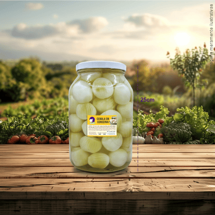 Rótulo para Cebola em Conserva (5x7cm) - 4 Cantos Arredondados