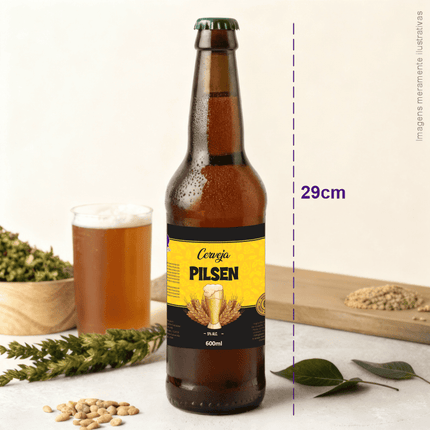Rótulo para Cerveja (11x9cm) - 4 Cantos Arredondados