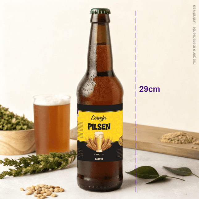 Rótulo para Cerveja (11x9cm) - 4 Cantos Arredondados