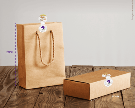 Rótulo de Páscoa (4x8,5cm) - Gravata