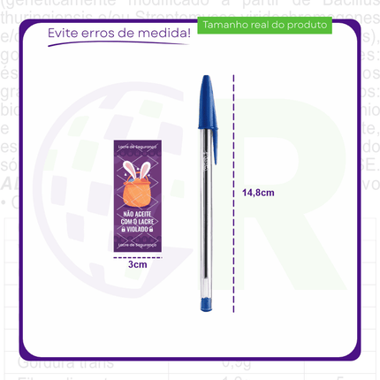 Rótulo de Páscoa (3x7cm) – Lacre de Segurança