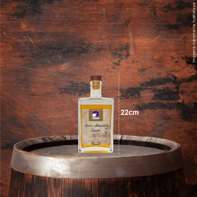 Rótulo para Licor  (8x10cm) - 4 Cantos Arredondados