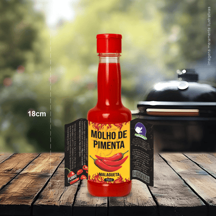 Rótulo para Molho de Pimenta (11x7cm) - 4 Cantos Arredondados