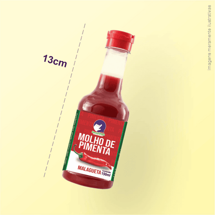 Rótulo para Molho de Pimenta (9x5cm) - 4 Cantos Arredondados
