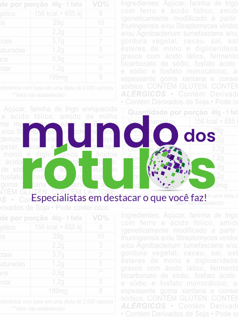 Logotipo mundo dos rotulos