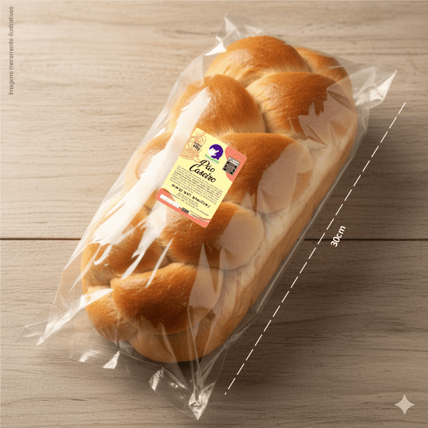 Rótulo para Pão Caseiro (5x7cm) - 4 Cantos Arredondados