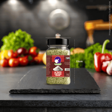 Rótulo para Sal Grosso (9x7cm) - 4 Cantos Arredondados