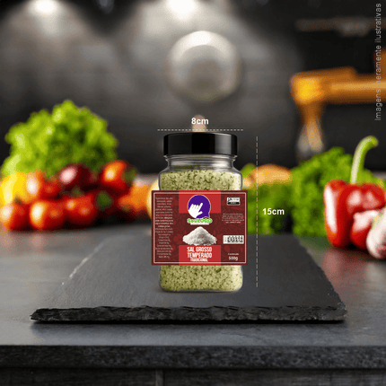 Rótulo para Sal Grosso (9x7cm) - 4 Cantos Arredondados