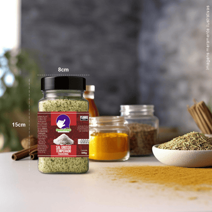 Rótulo para Sal Grosso (9x7cm) - 4 Cantos Arredondados