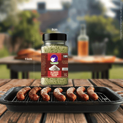 Rótulo para Sal Grosso (9x7cm) - 4 Cantos Arredondados