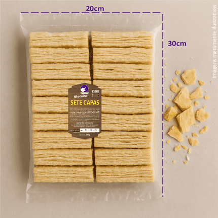 Rótulo para Biscoito 7 Capas (5x9cm) - Brasão