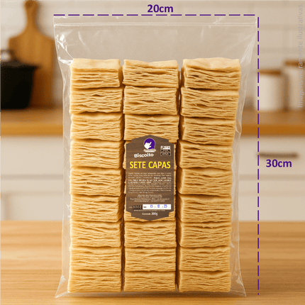 Rótulo para Biscoito 7 Capas (5x9cm) - Brasão