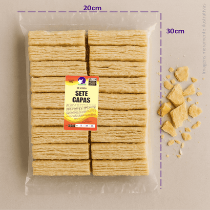 Rótulo para Biscoito 7 Capas (5x9cm) - 4 Cantos Arredondados