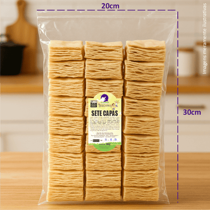 Rótulo para Biscoito 7 Capas (5x9cm) - Moldura