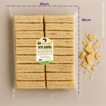 Rótulo para Biscoito 7 Capas (5x9cm) - Moldura