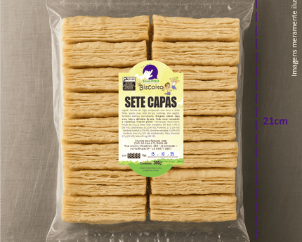 Rótulo para Biscoito 7 Capas (5x9cm) - Moldura