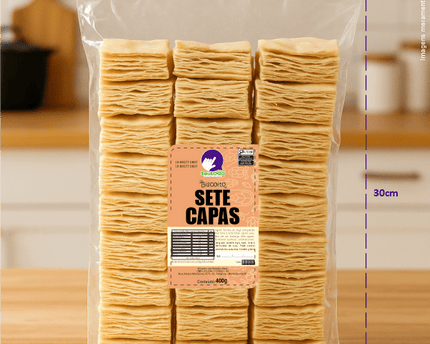 Rótulo para Biscoito 7 Capas (7x11cm) - 2 Cantos Arredondados