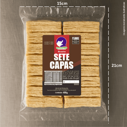 Rótulo para Biscoito 7 Capas (7x11) - 4 Cantos Arredondados