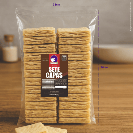 Rótulo para Biscoito 7 Capas (7x11) - 4 Cantos Arredondados