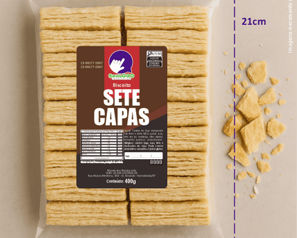 Rótulo para Biscoito 7 Capas (7x11) - 4 Cantos Arredondados