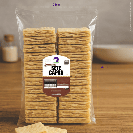 Rótulo para Biscoito 7 Capas (7x11cm) - Brasão