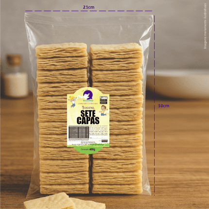 Rótulo para Biscoito 7 Capas (7x11cm) - Moldura