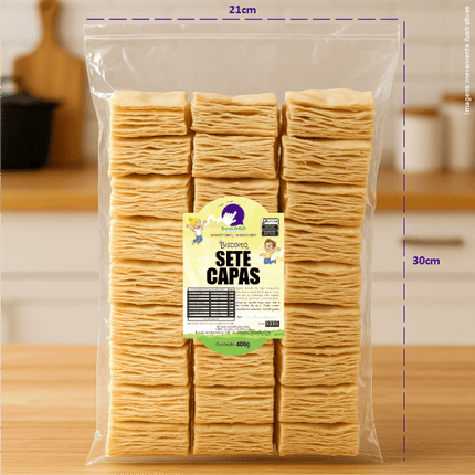 Rótulo para Biscoito 7 Capas (7x11cm) - Moldura