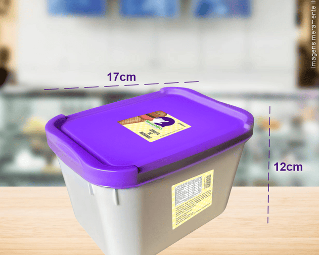 Kit Rótulos para Sorvete (6x6cm) - 4 Cantos Arredondados